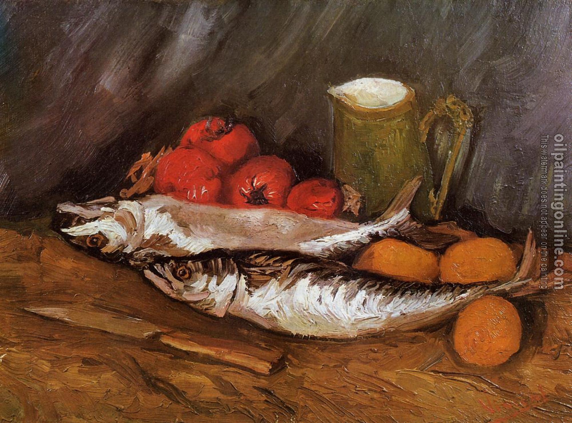 Gogh, Vincent van - Still Life with Mackerels, Lemons and Tomatoes